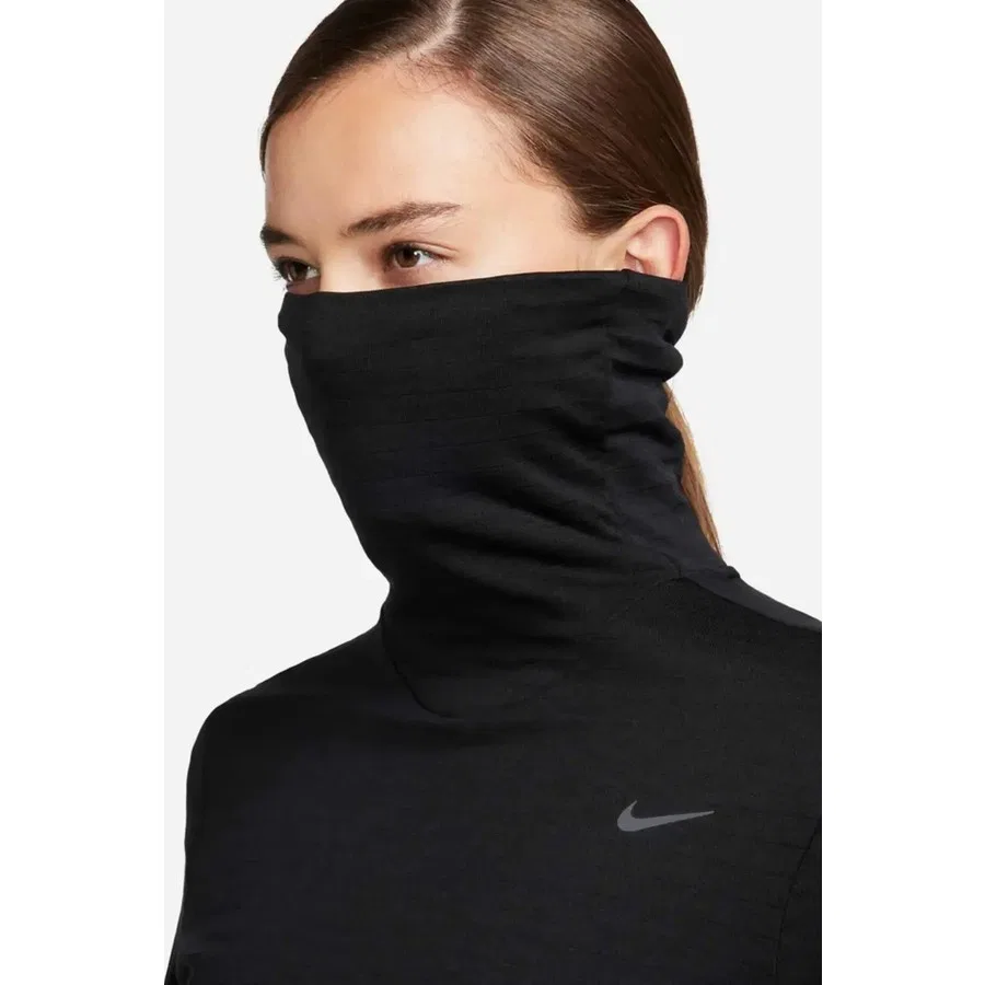 Женский спортивный свитшот с высоким воротником Therma-Fit Swift Element Nike, Черный — фото 3