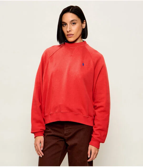 Женский пуловер Relaxed Fit от Polo Ralph Lauren, красный