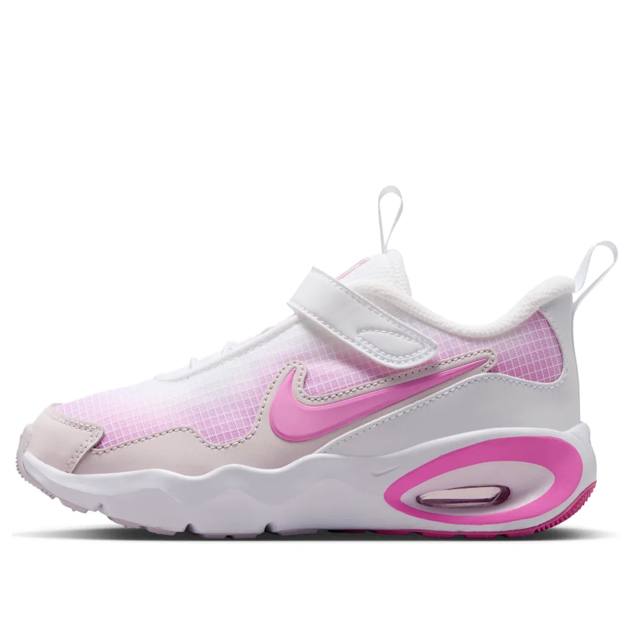 Детские кроссовки с сетчатым верхом Air Max Nova 'White Playful Pink' Nike, White/Playful Pink/Bleached Lilac