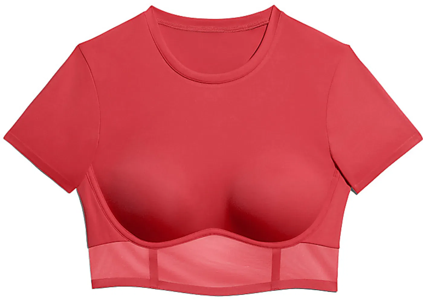 Женский топ-корсет с длинным рукавом Crop Top Adidas, Real Coral