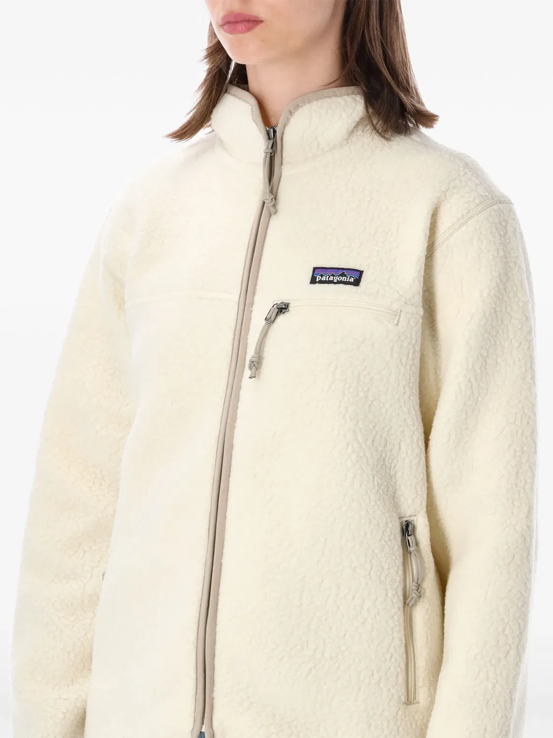Куртка на молнии Retro Pile Patagonia, нейтральные цвета — фото 3