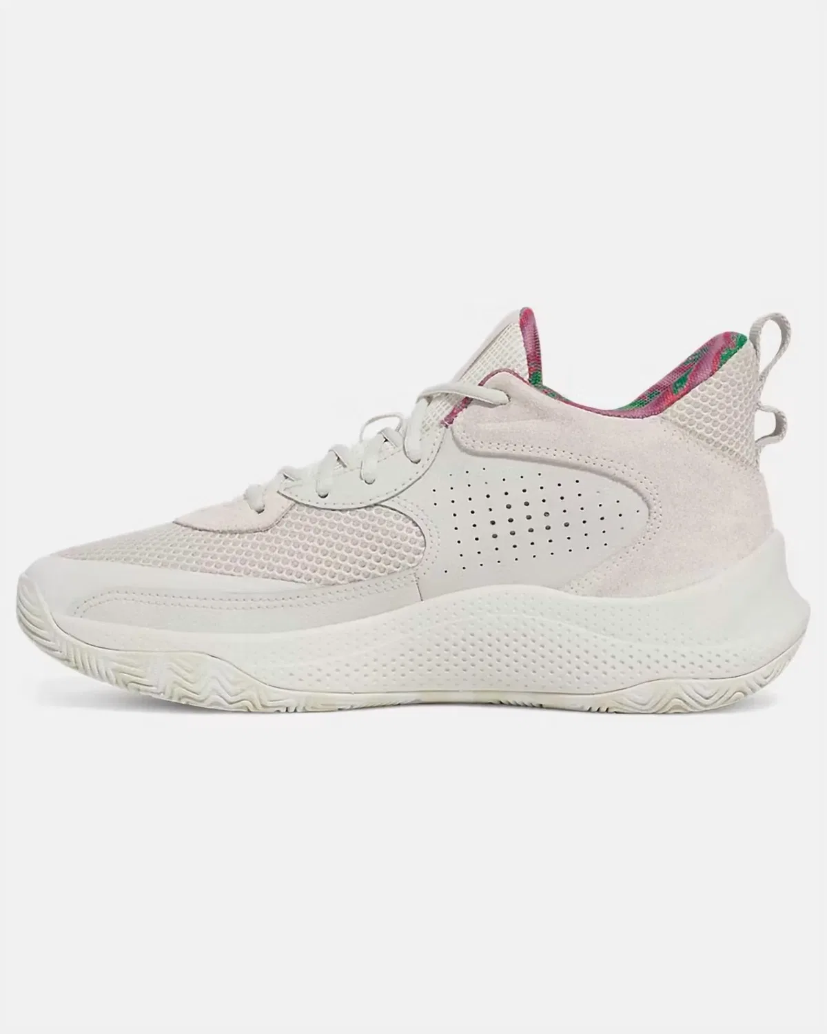 Детские баскетбольные кроссовки с замшевым верхом Curry 3Z7 Under Armour, White Clay / Summit White — фото 2