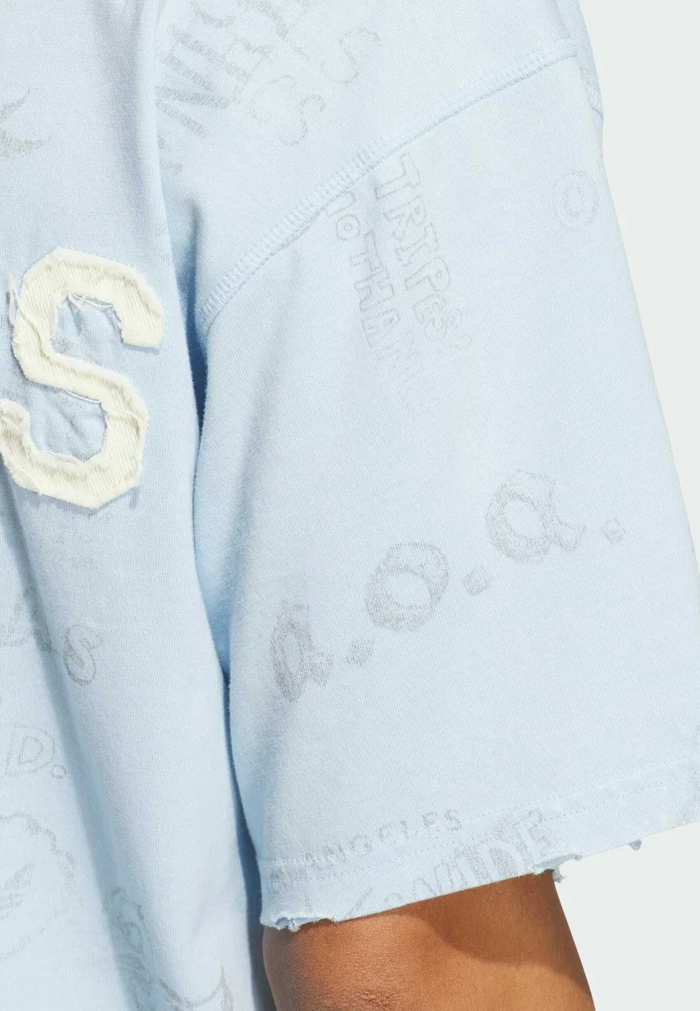 Футболка с графическим принтом Texas A&M Aggies Originals Varsity - футболка с принтом Adidas Originals, Clear Sky — фото 4