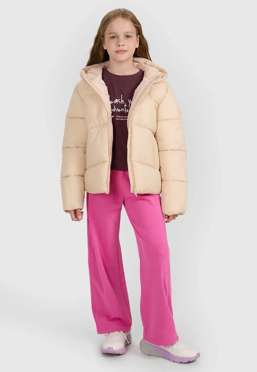 Зимняя куртка унисекс 4F, Beige