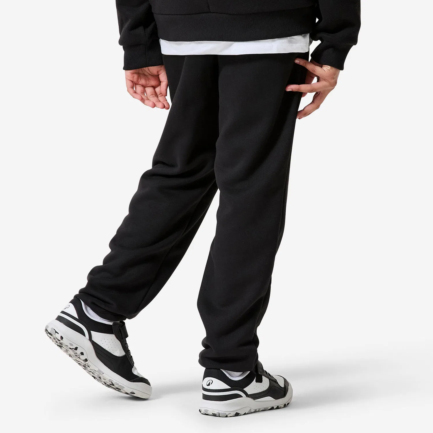 Детские утепленные спортивные штаны Jogginghose Kinder Fleece warm Decathlon, Schwarz — фото 4