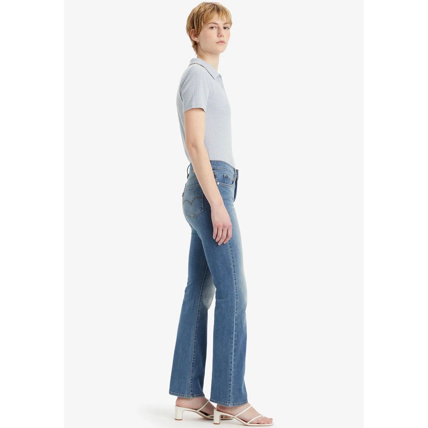 Женские джинсы bootcut shaping Levi's, Smudged Line — фото 3