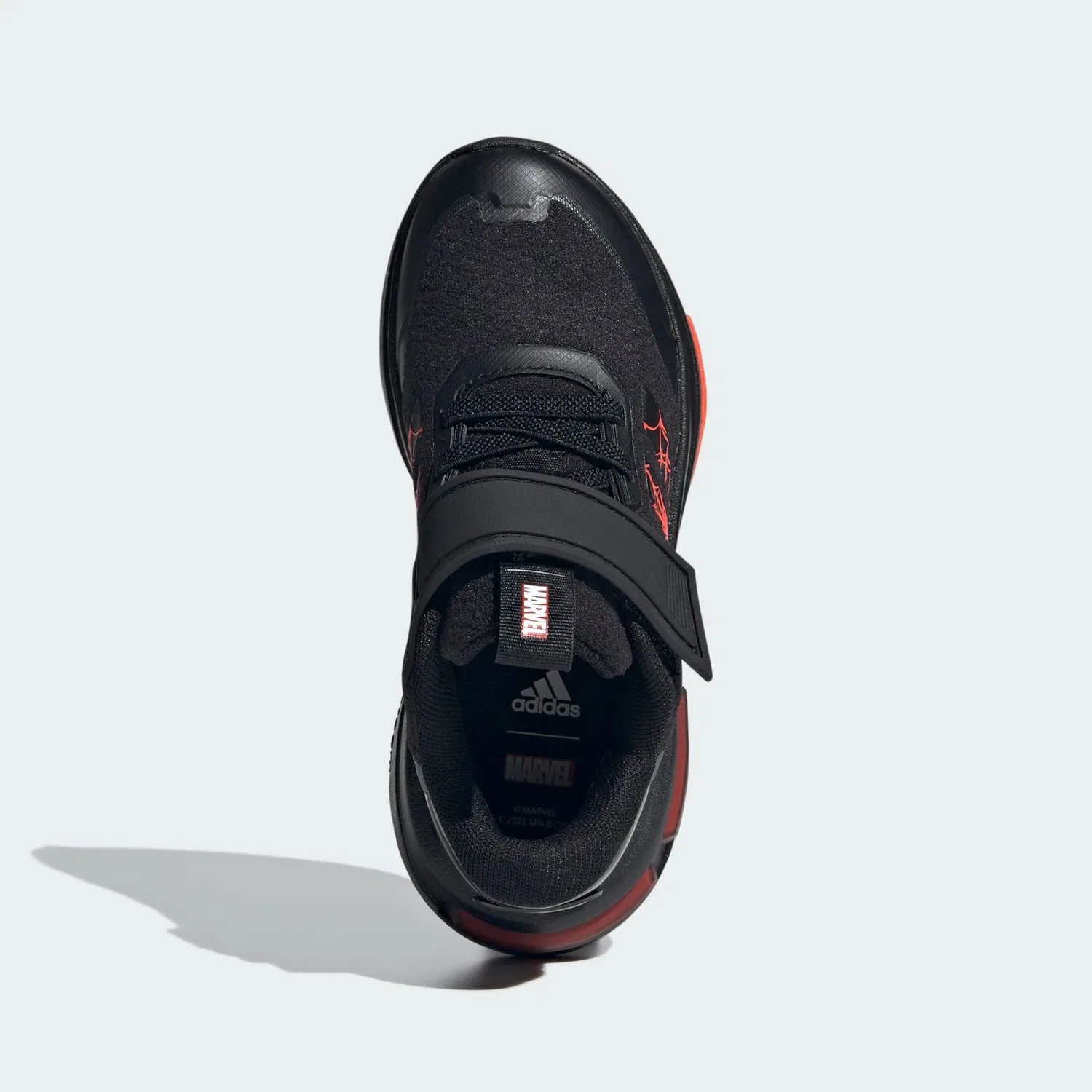 Детские кроссовки с принтом Marvel Spider-Man Racer Adidas, Schwarz Zinnoberrot — фото 4