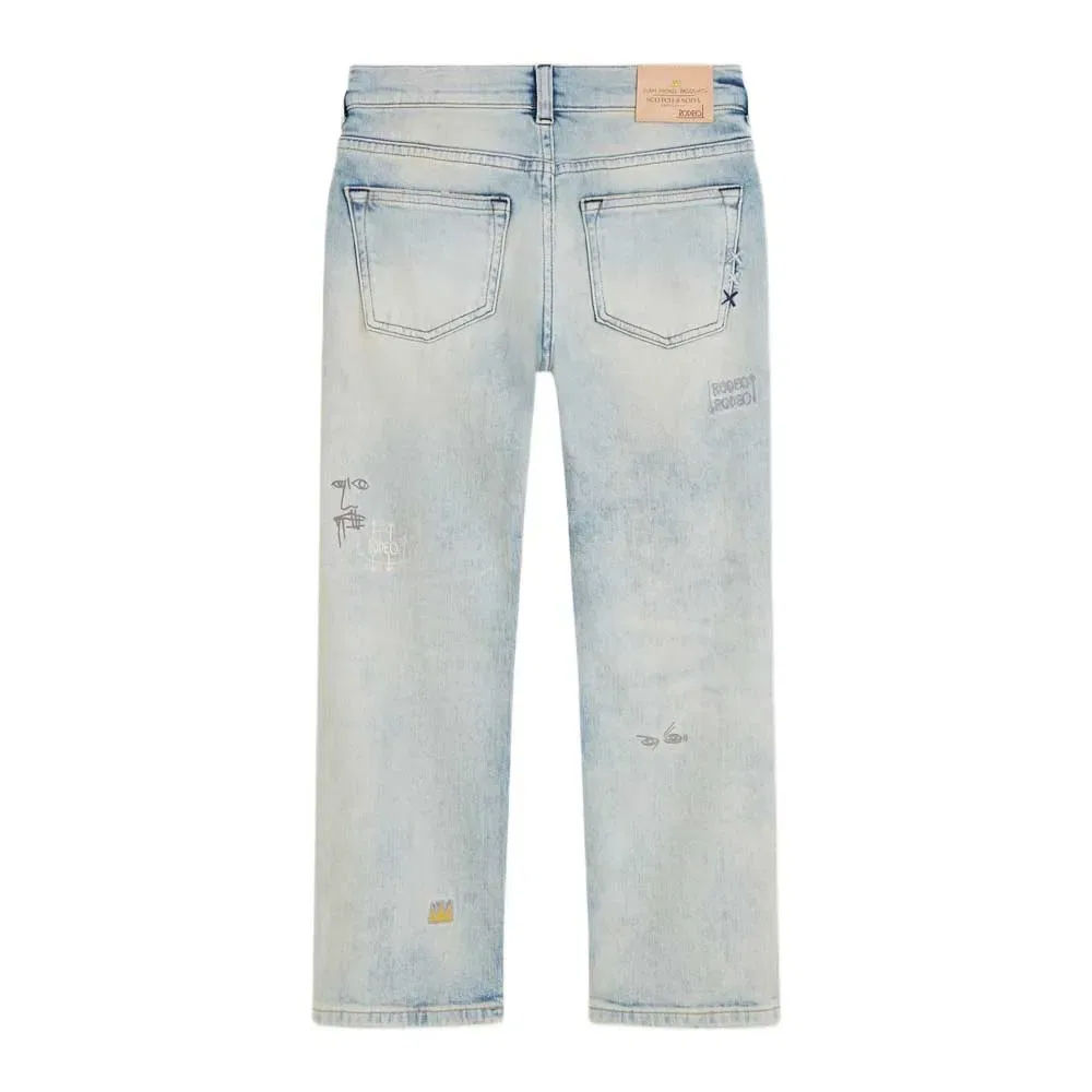 Джинсы свободного кроя Basquiat The Pitch Scotch & Soda, синий — фото 2