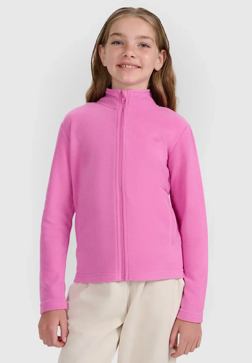 Polar ze stójką slim dziewczęcy - флисовая куртка 4F, Pink — фото 2