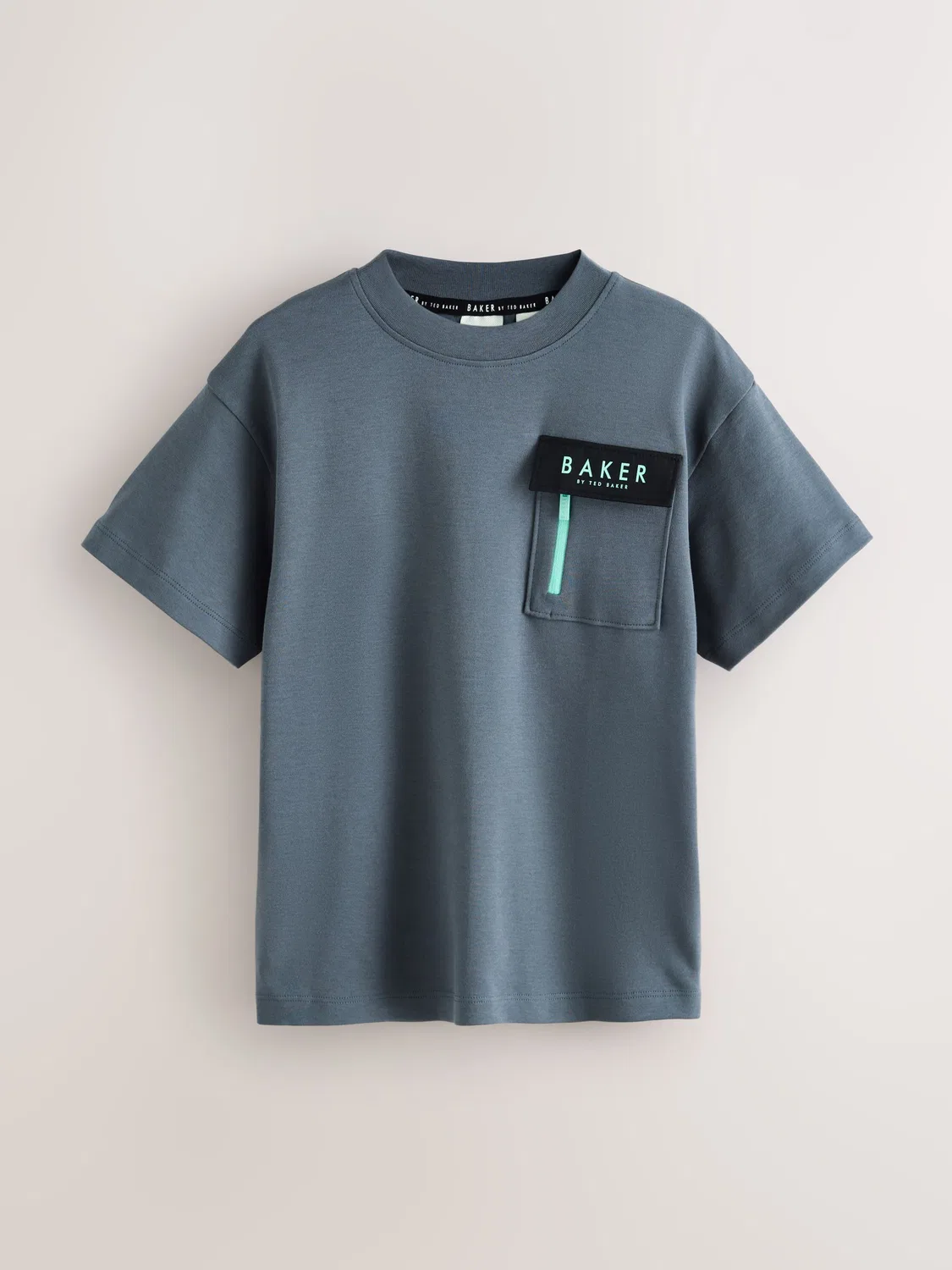 Футболка с накладным карманом, свободная Baker by Ted Baker, серый