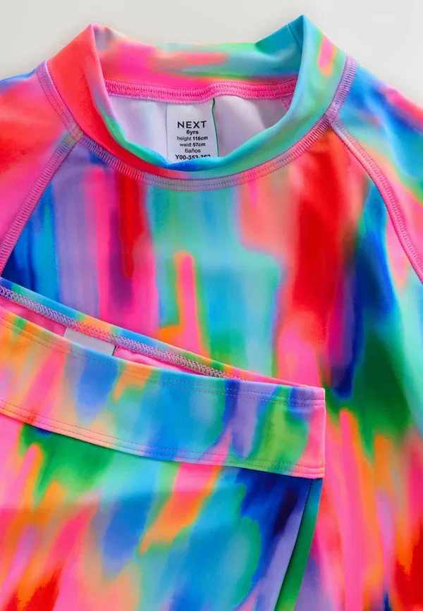 Купальник, мультиколор, Regular fit set, Next, Rainbow Tie Dye — фото 2