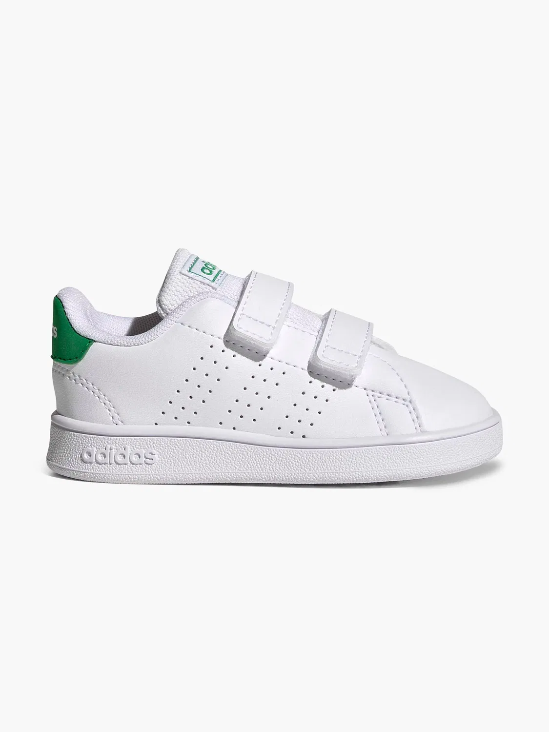 Детская кроссовка с липучкой Adidas, белый