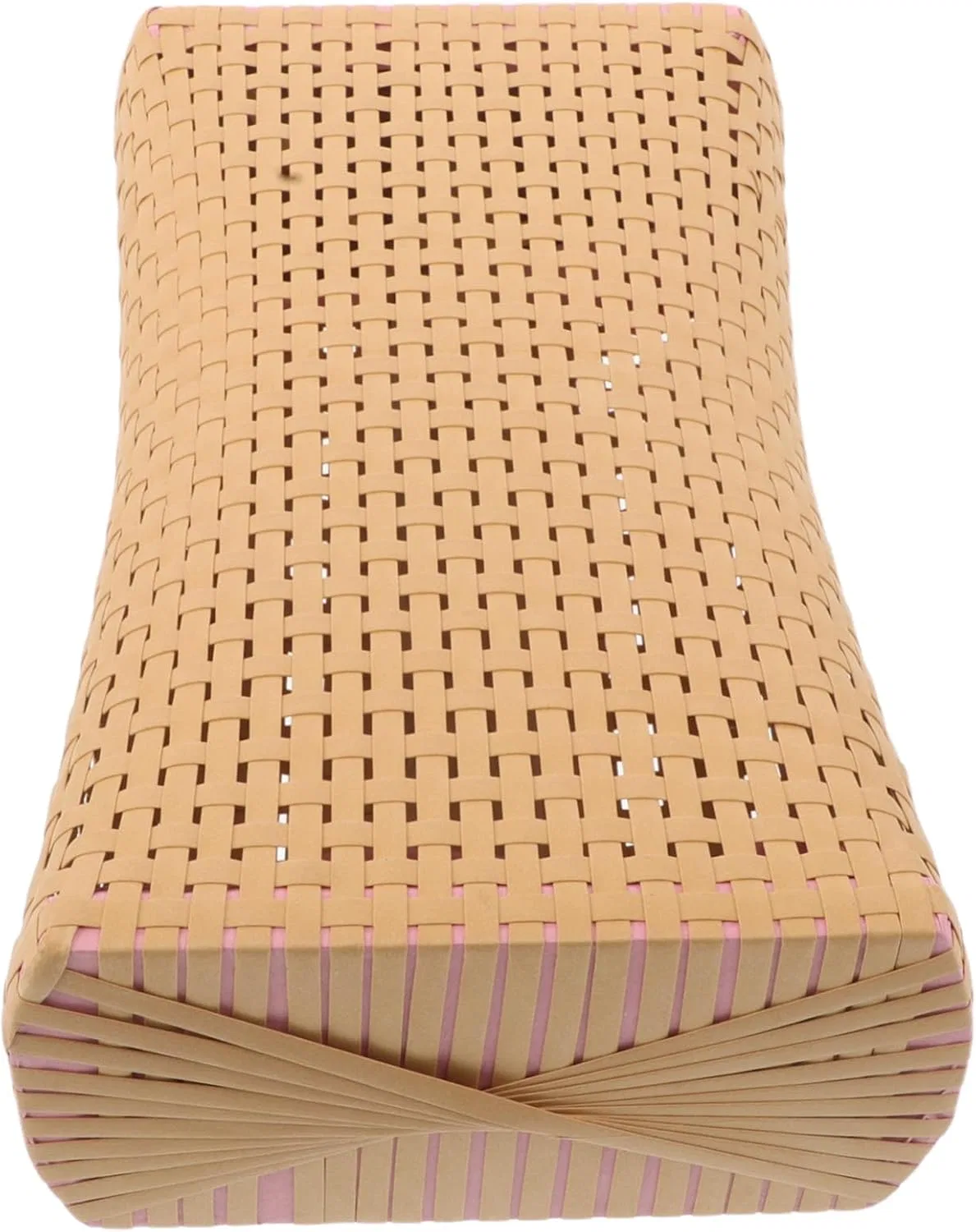 Подушка для сауны плетеная из ПЭ, Gogogmee, 29x16.5x8.4 см, Желтый