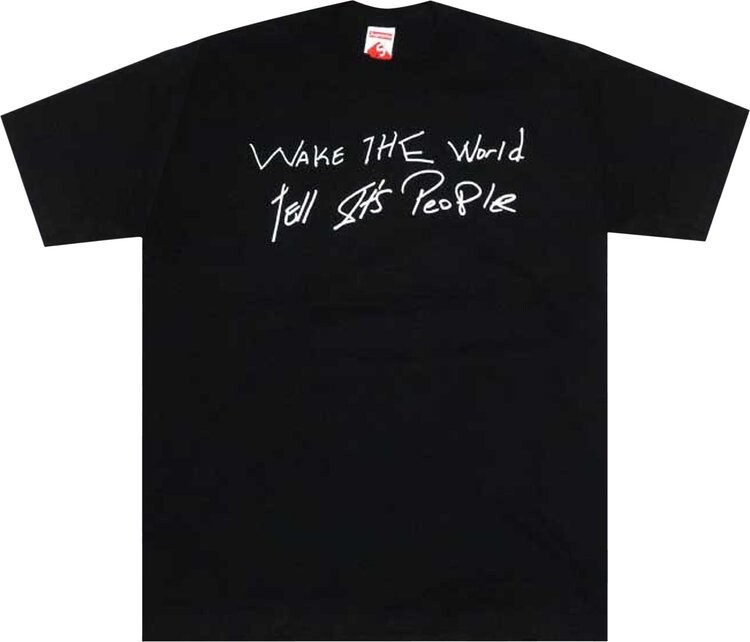 

Футболка Supreme Buju Banton Wake The World Tee 'Black', черный