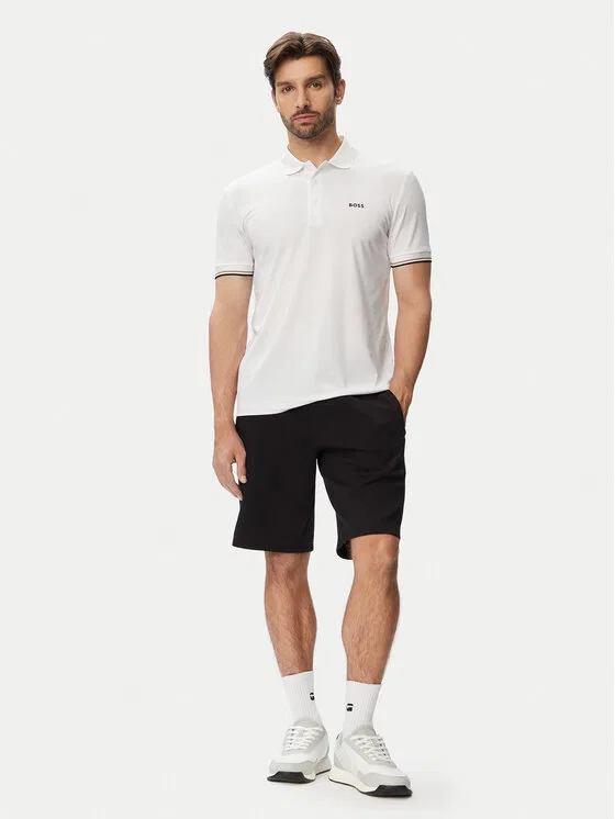 Поло slim fit Game Boss, белый — фото 2