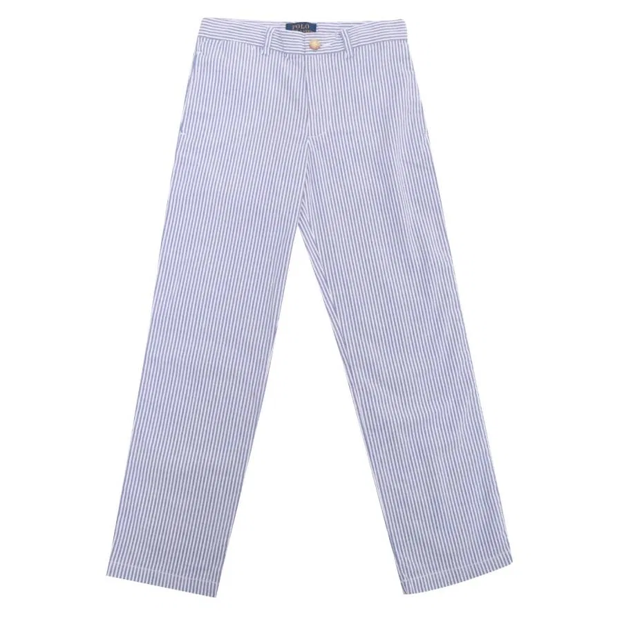 Брюки прямого кроя в полоску Polo Ralph Lauren, Blue