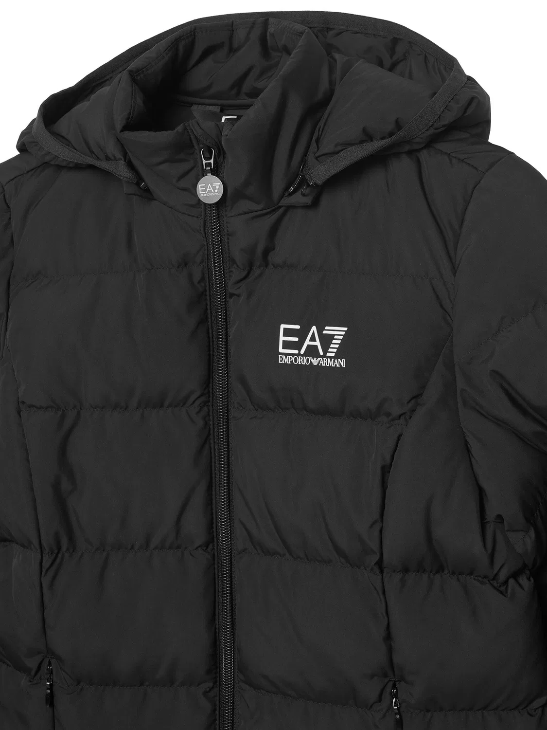 Зимняя куртка стандартного кроя для девочки Ea7 Emporio Armani, черный — фото 4