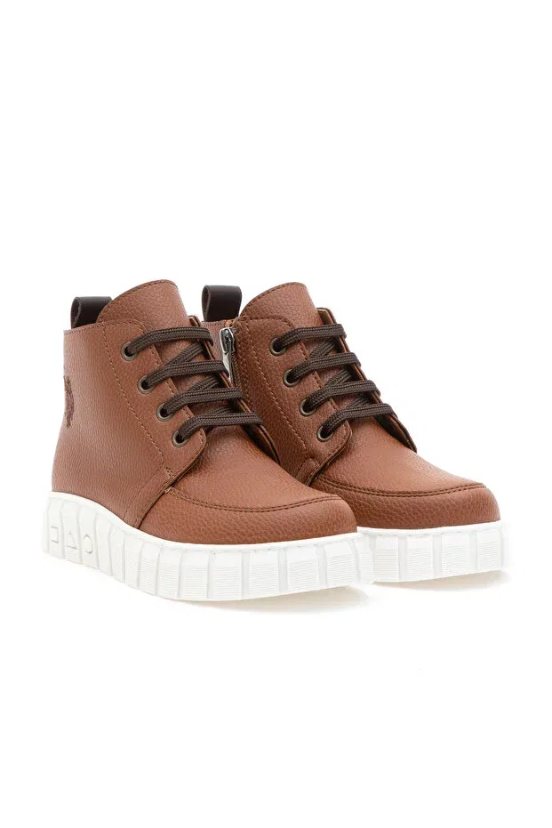 Детские ботинки для мальчиков с принтом U.S. Polo Assn., Tan Color