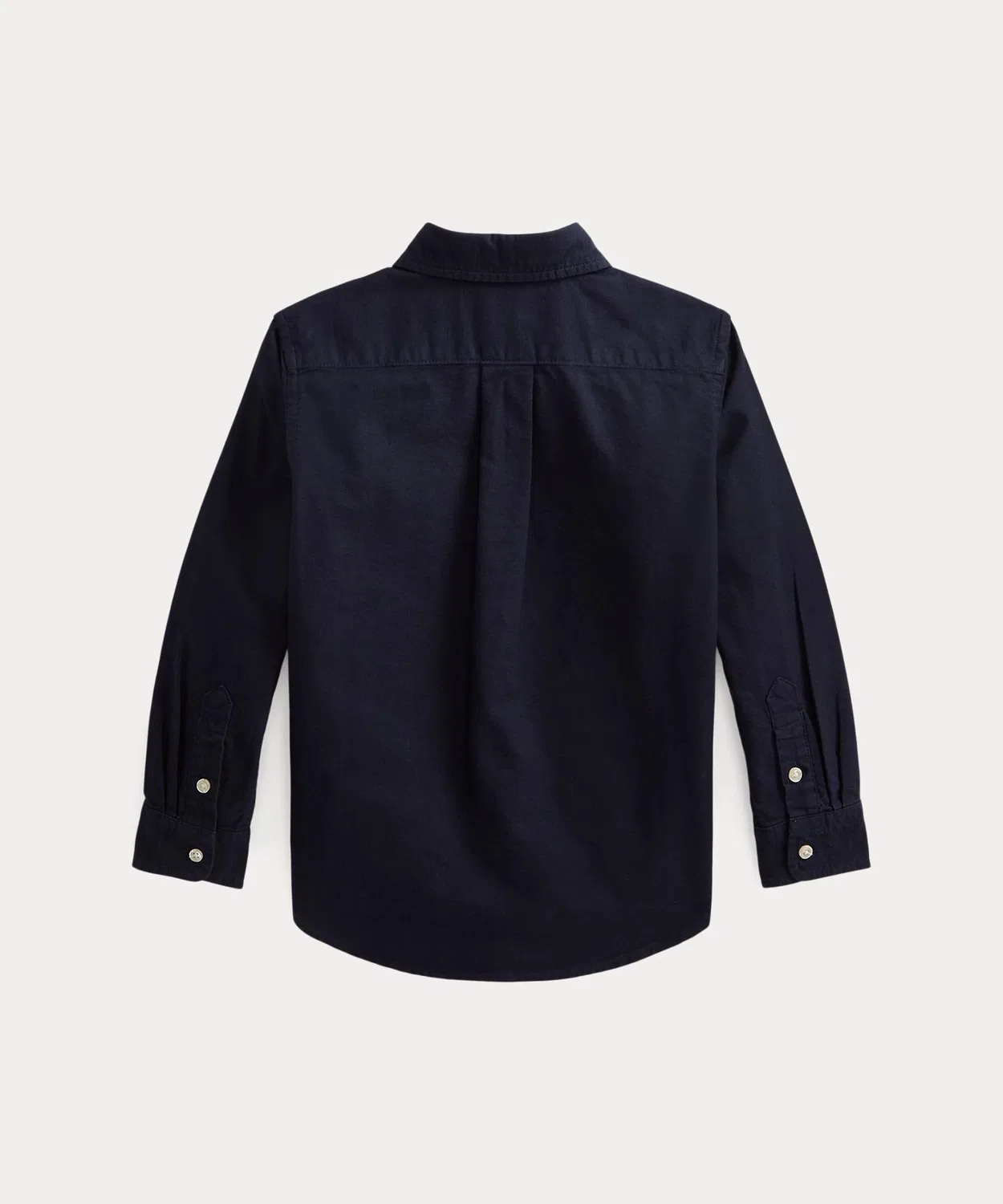 Детская рубашка с длинным рукавом оксфорд, модель Garment Dyed POLO RALPH LAUREN CHILDRENSWEAR, Navy — фото 2