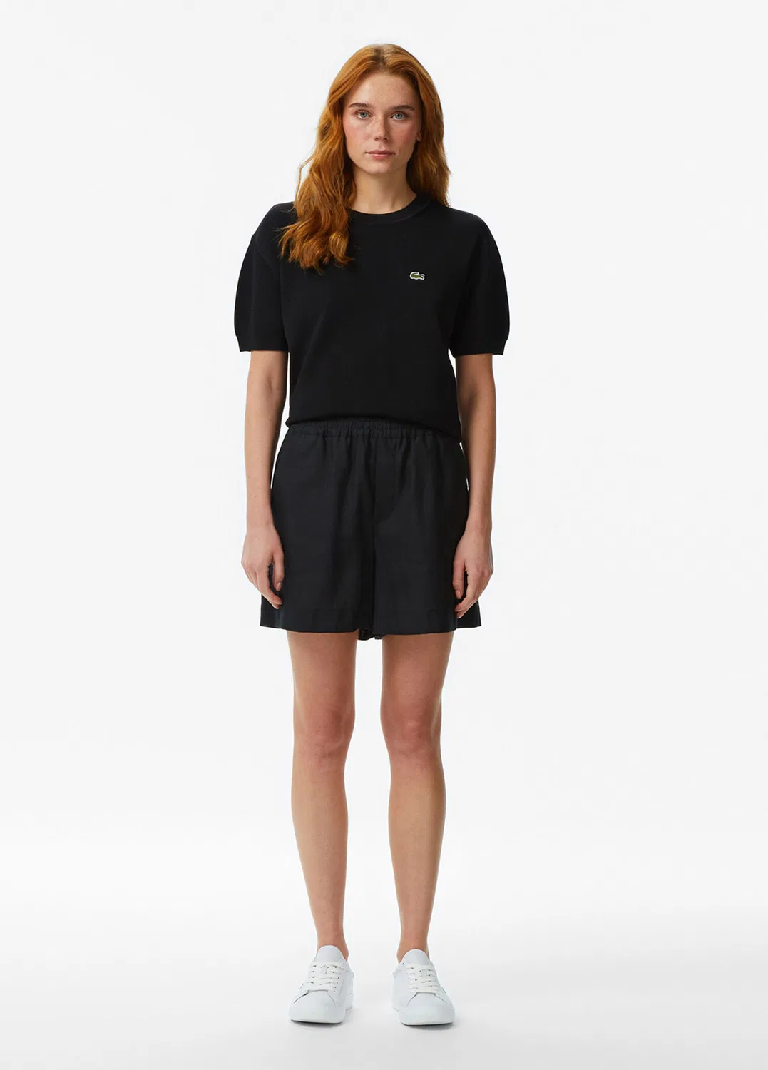 Бермуды Lacoste Relaxed Fit, черные