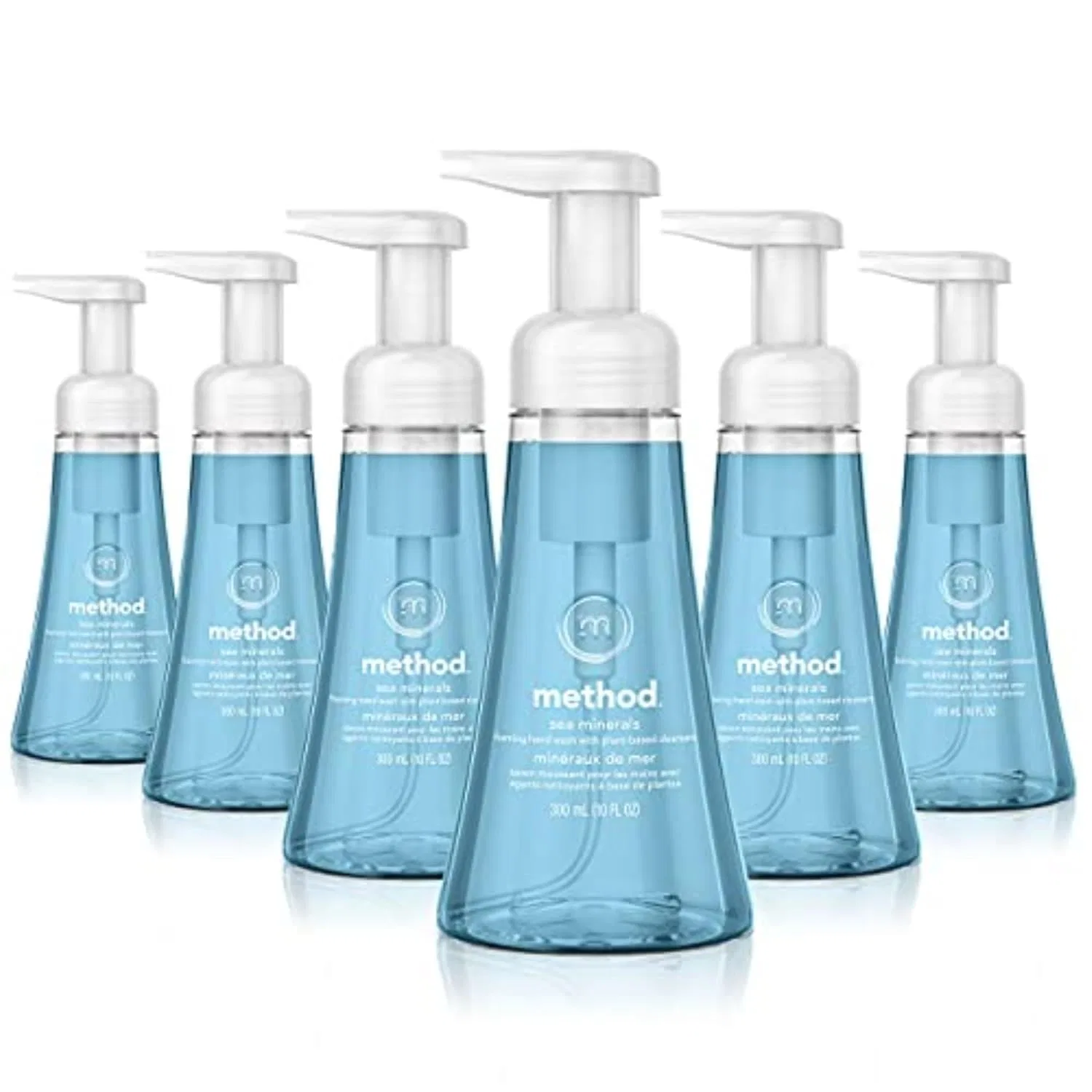 Жидкое мыло для рук Method Foaming Hand Wash, набор 6 флаконов по 295 мл, Морские минералы