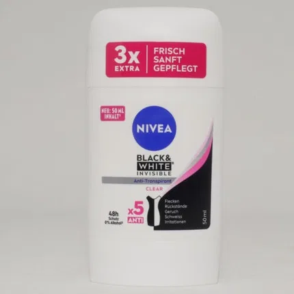 Антиперспирант невидимый NIVEA Black & White Invisible Clear, 48h