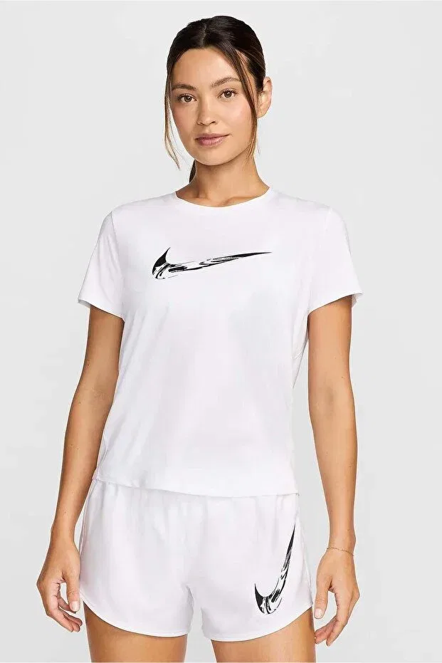 Женская футболка спортивная с принтом Nike, White