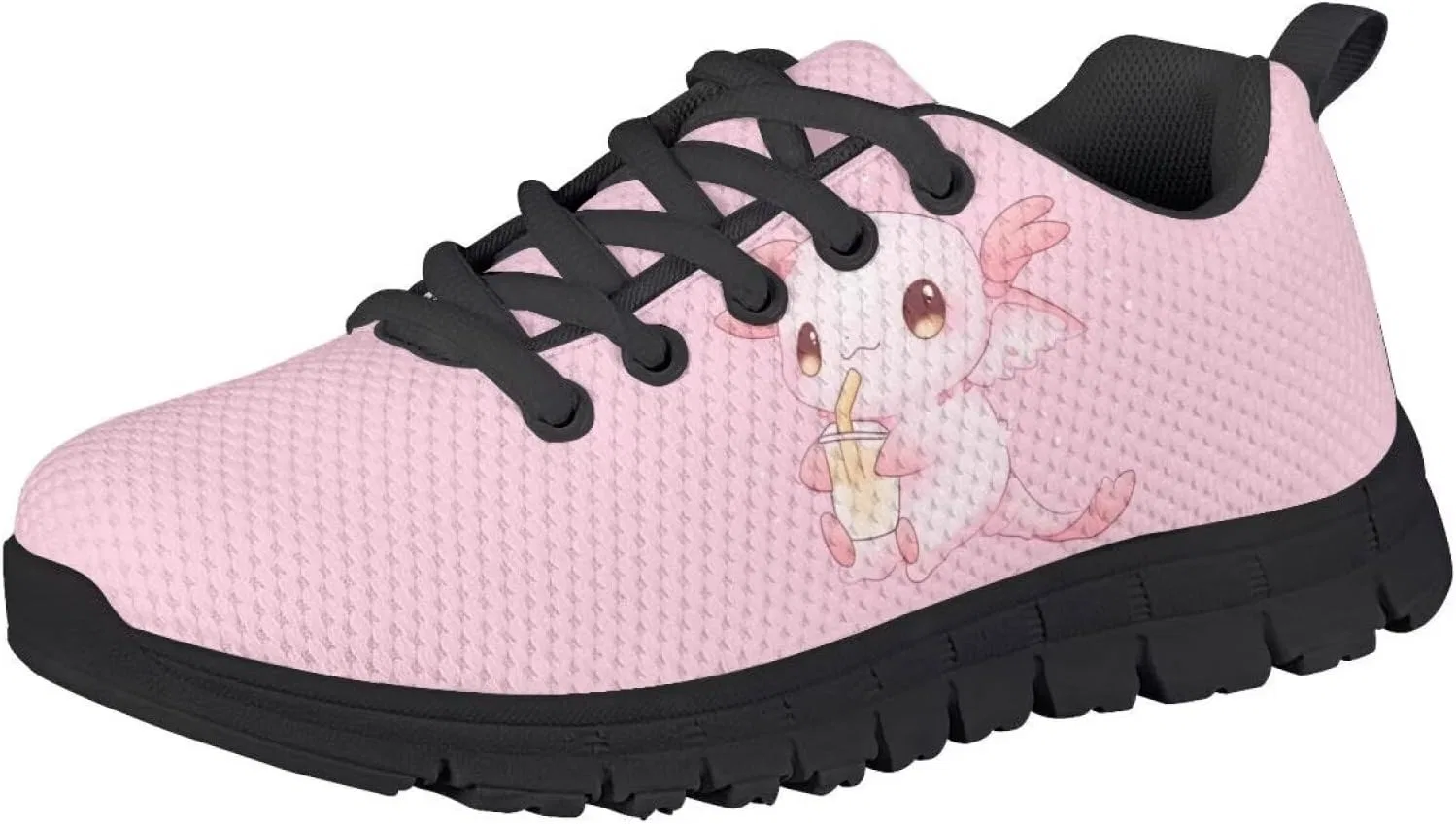Детские кроссовки для девочек с сеткой Ystardream, Pink Axolotl
