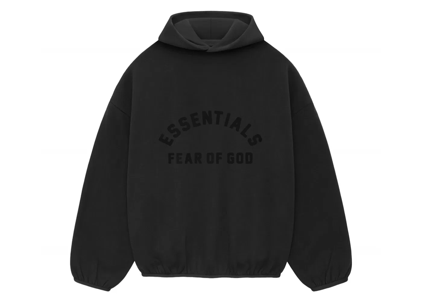 Мужская худи с принтом Essentials Core Collection Fear of God, Black/Black