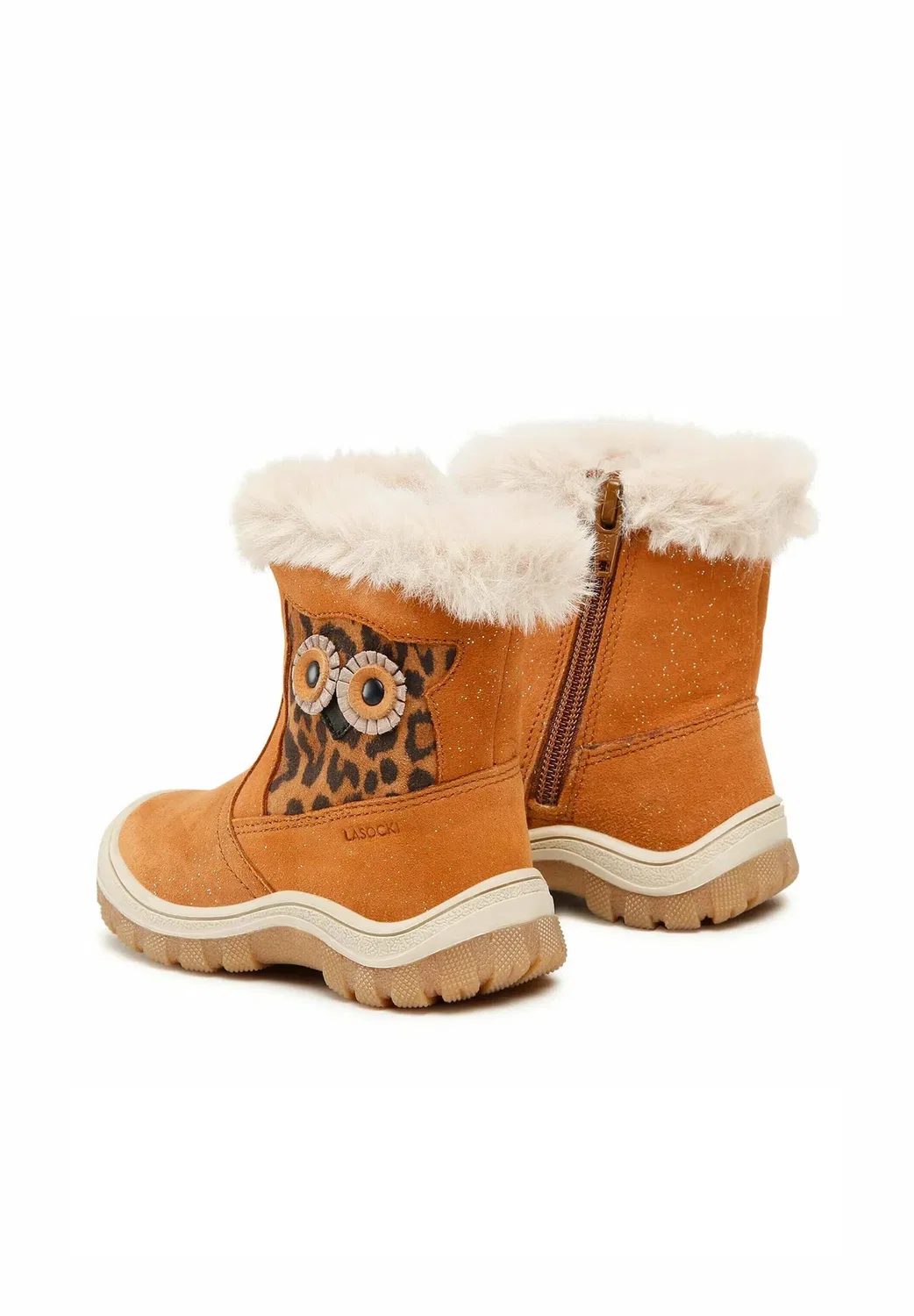 Детские ботинки для девочек ci12-2693-16 - детская обувь Lasocki Kids, Brown — фото 3