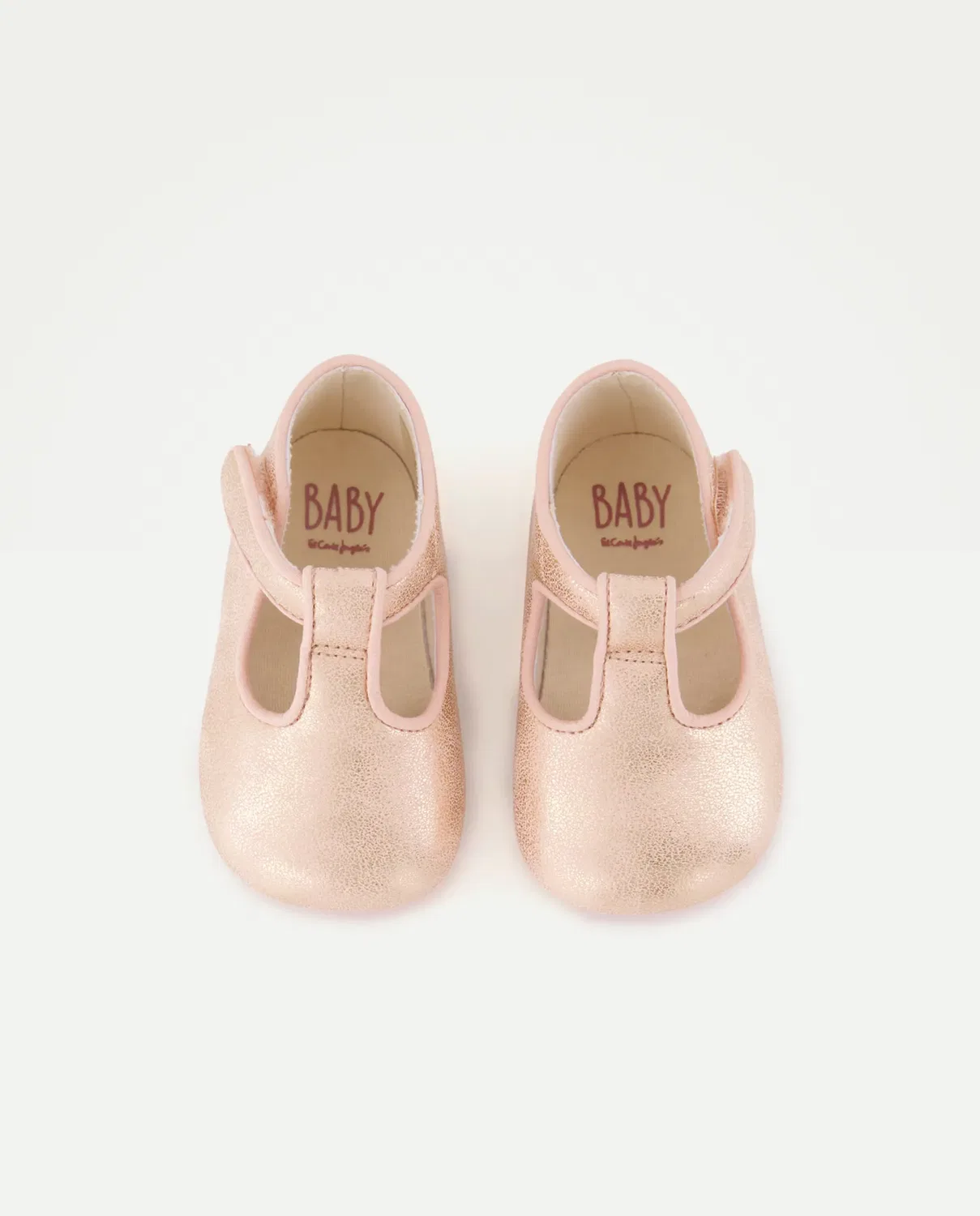 Детские мягкие туфельки-пепито для новорожденных Baby El Corte Inglés, 200 Rosa — фото 4