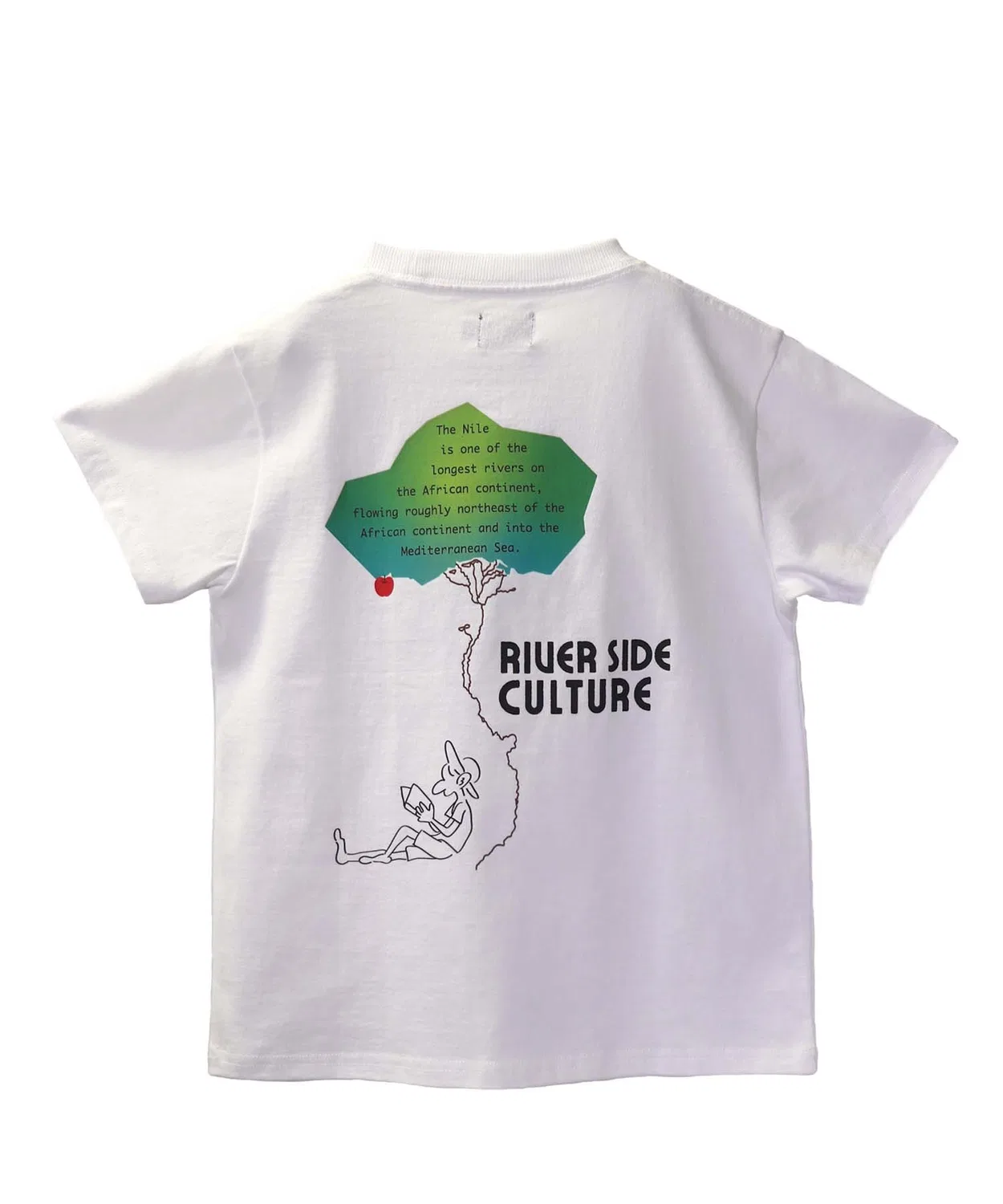 Детская футболка с принтом River Side Culture, Черный — фото 3