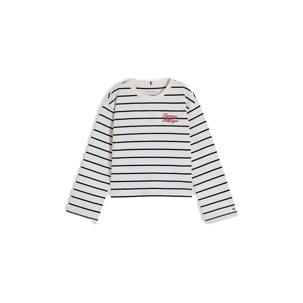 Детская футболка с длинным рукавом Tommy hilfiger, White — фото 3