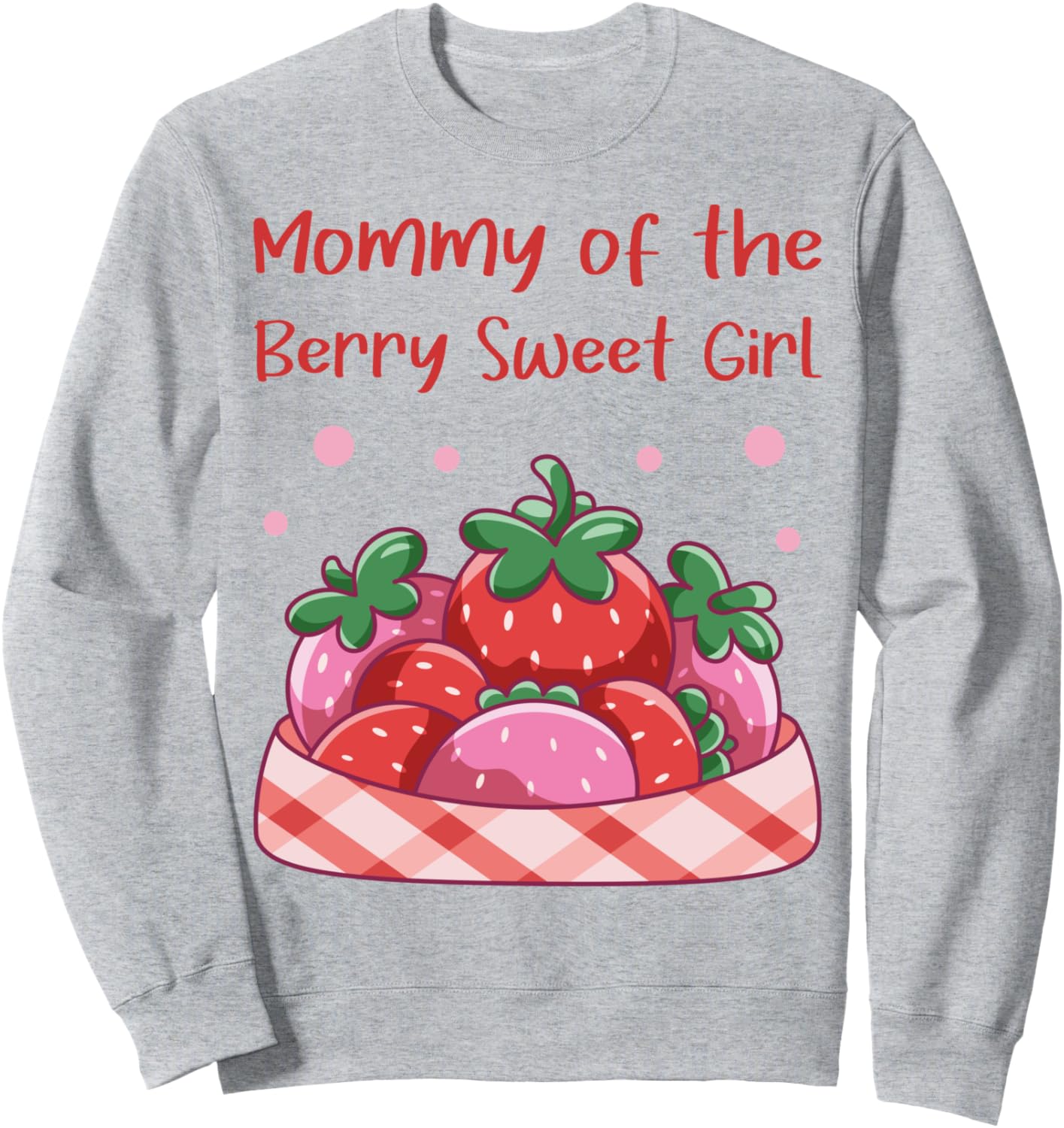 

Толстовка для вечеринки в честь дня рождения Мама моей очаровательной девочки с клубничным принтом Family Look 2-3-4 Year Old Sweet Decorations Gifts, серый