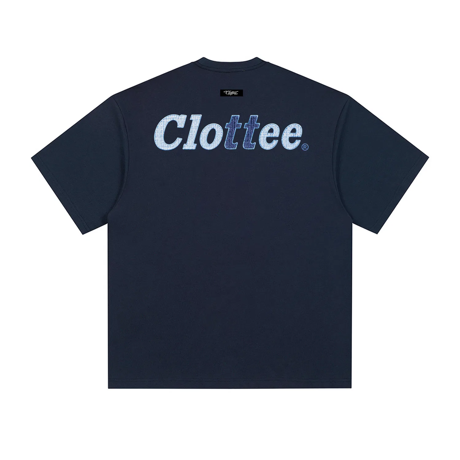 Детская футболка с круглым вырезом, свободного кроя, Unisex, CLOT, Dark Blue