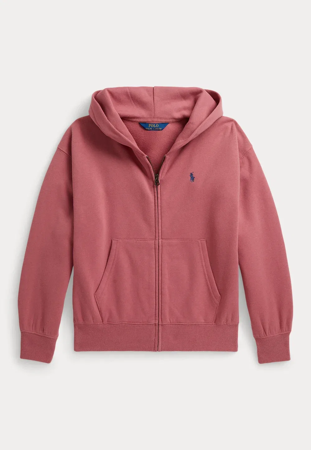 Флисовая толстовка на молнии, размер 7-14 лет - свитшот на молнии Polo Ralph Lauren, Canvas Pink