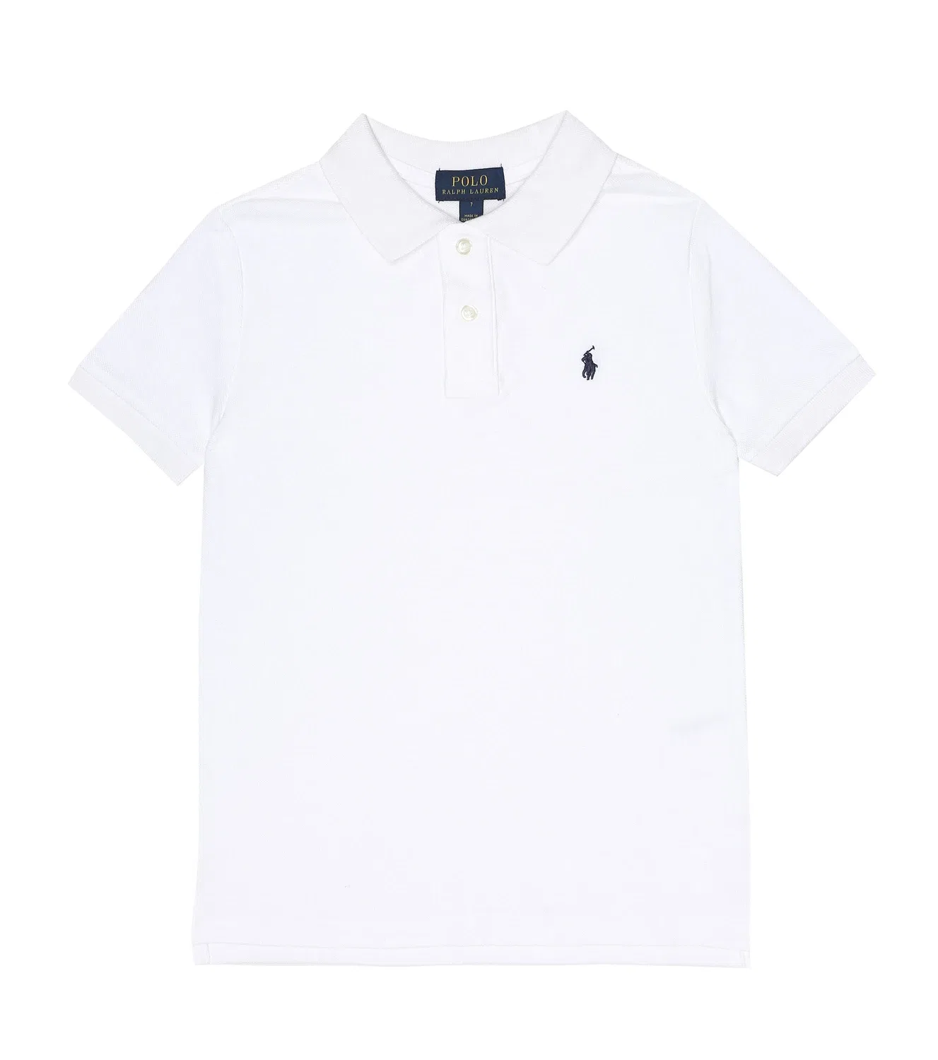 Рубашка-поло хлопковая Polo Ralph Lauren Kids, белый