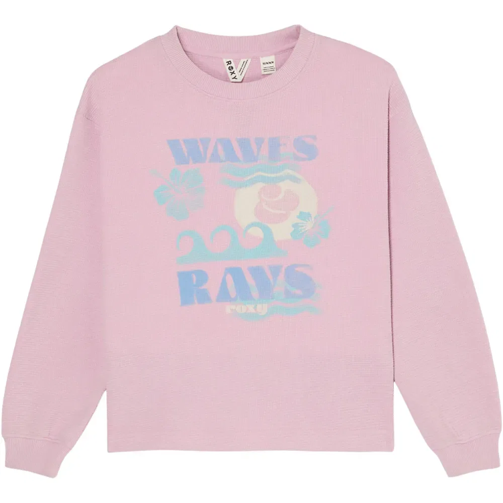 Детская футболка с длинным рукавом Roxy Eastside Midweight Rg, Pink