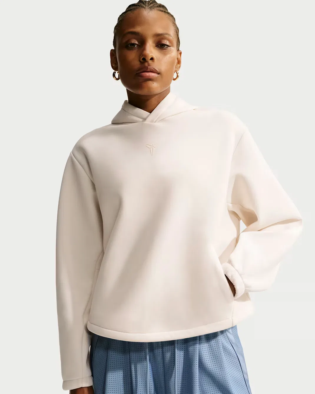 Женская баскетбольная толстовка Dri-FIT с капюшоном Kobe Nike, Pale Ivory/Pale Ivory