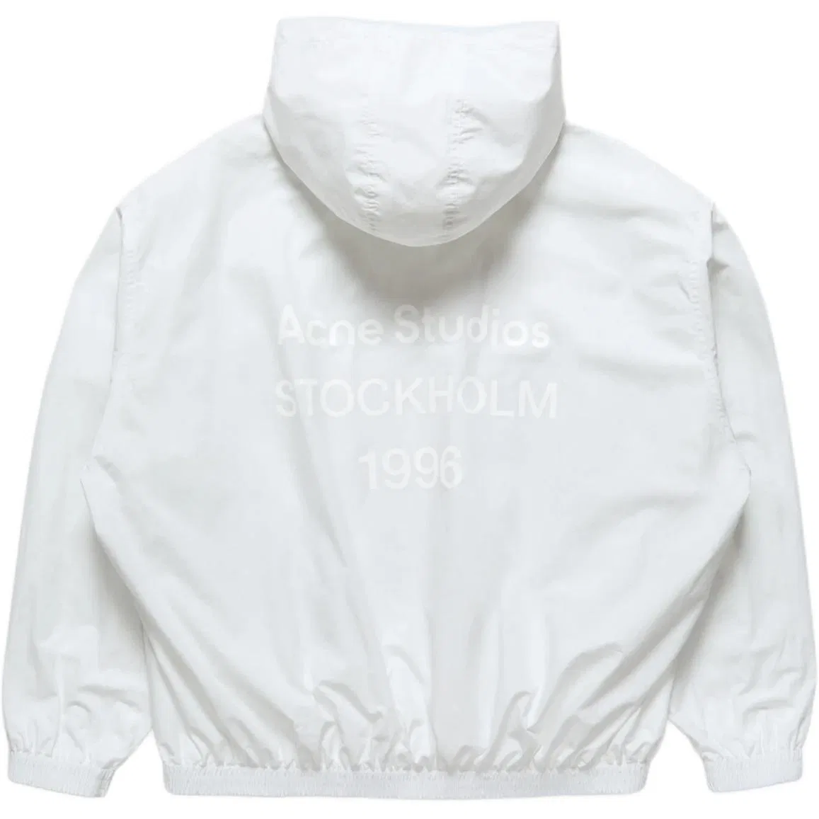Мужская куртка с капюшоном глянцевая белая Acne Studios, Bright White