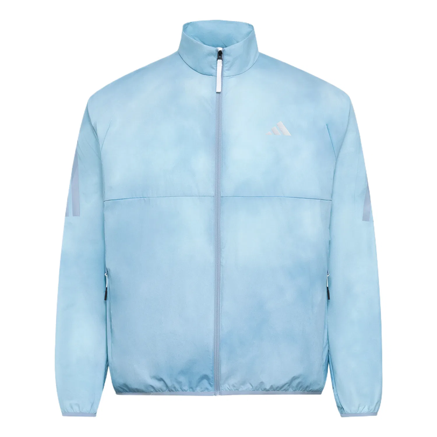 Мужская куртка с воротником-стойкой Adidas, Gray Blue/Mint Green