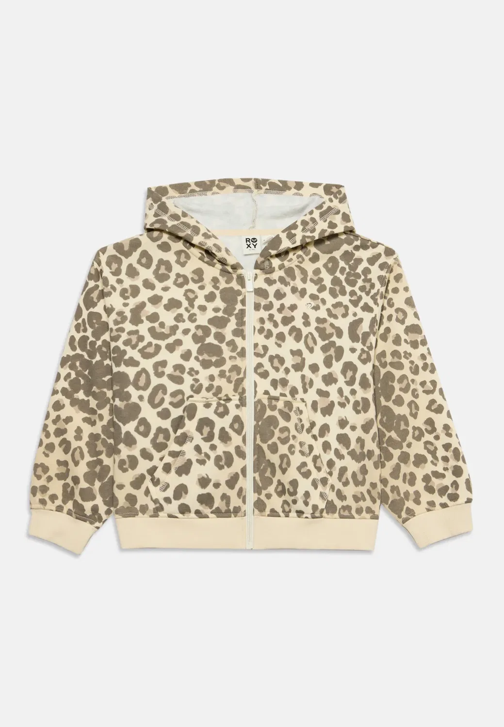 Двадцать пять hd (xygy) - толстовка на молнии Roxy, Beige — фото 3