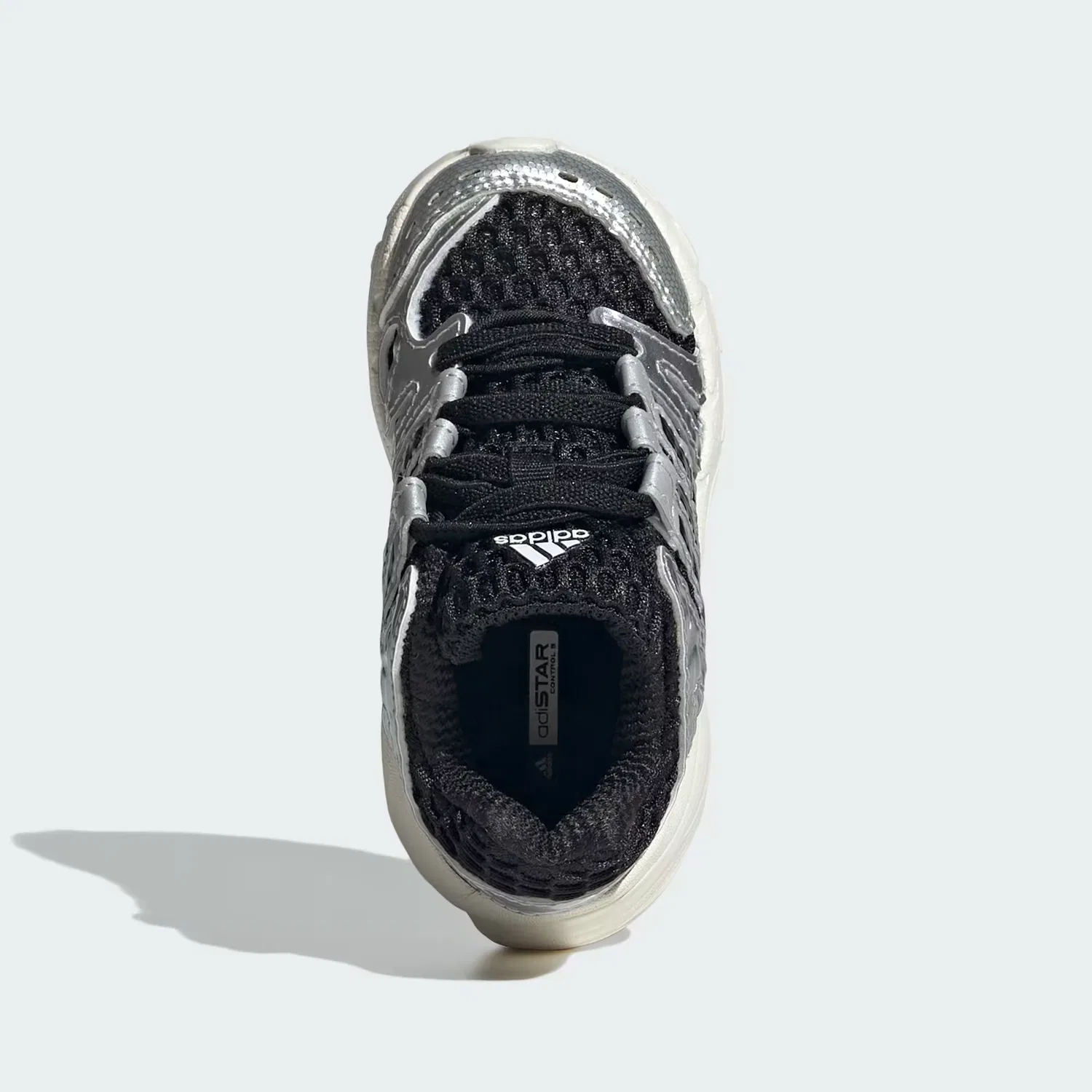 Детские кроссовки на эластичных шнурках Adistar Control 5 Adidas Originals, черный/серебристый/серый — фото 2