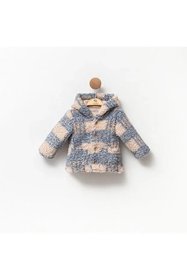 Детское пальто в клетку для девочек Cassiope, Blue