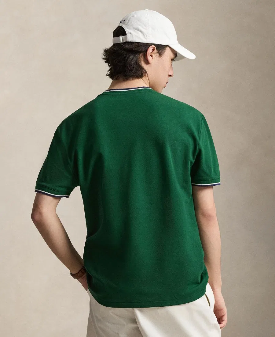 Футболка с коротким рукавом классического кроя из стрейч-сетки Polo Ralph Lauren, New Forest — фото 4