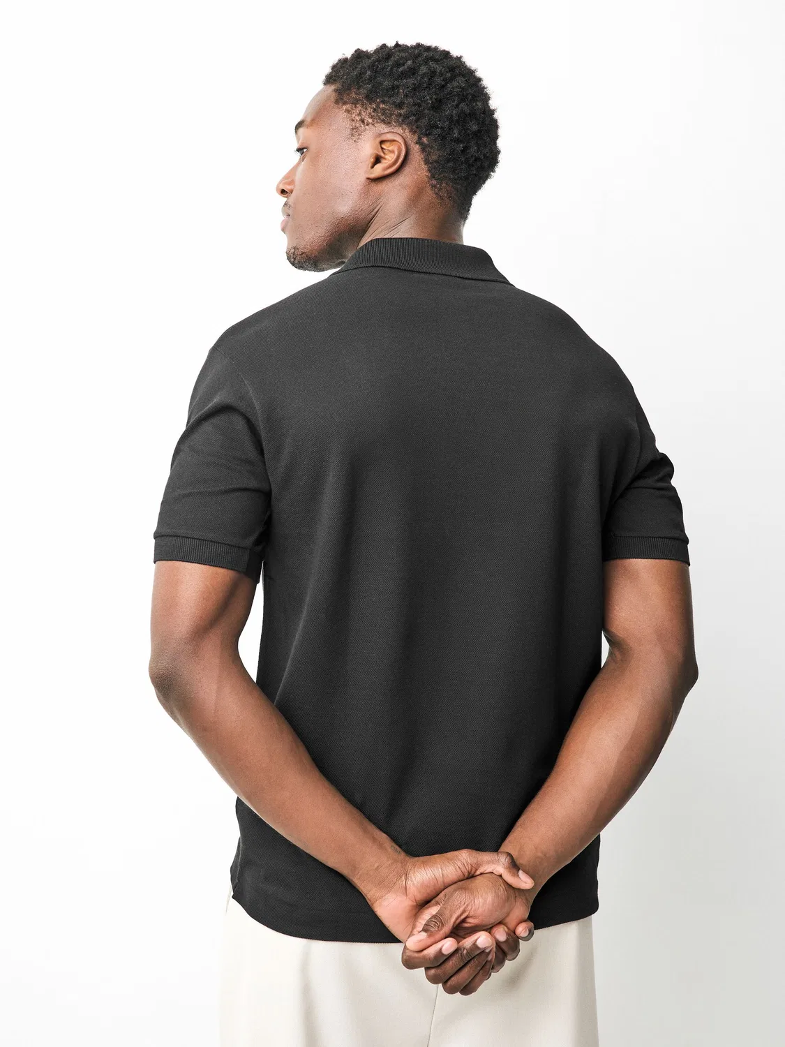 Поло Lacoste L.12.12 Black Chrome — фото 3
