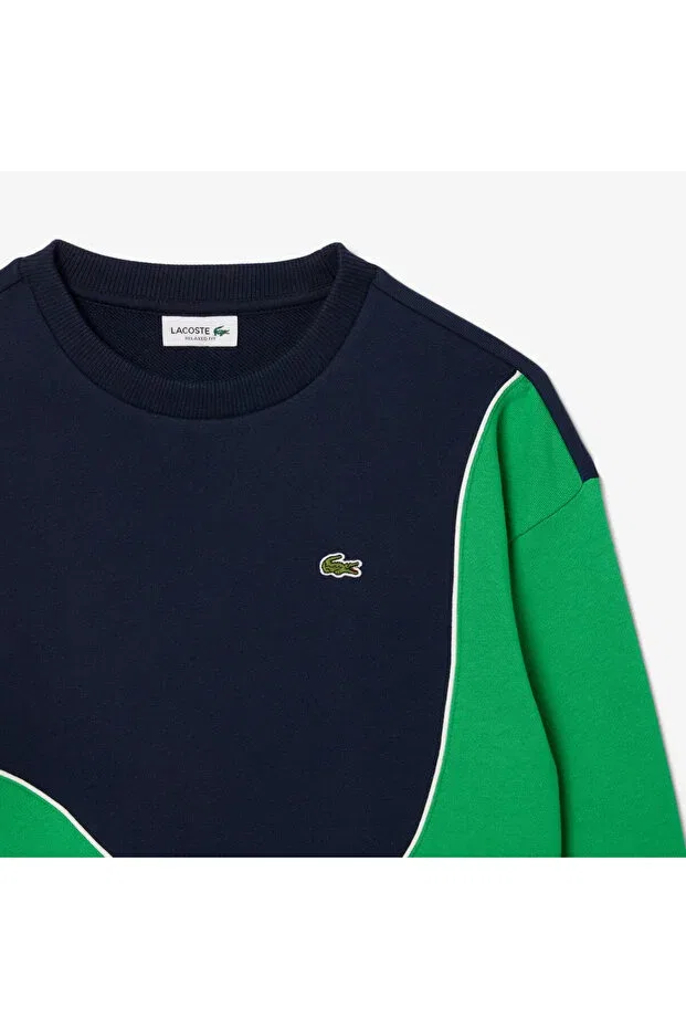 Детское для девочек свитшот с длинным рукавом Lacoste, Nzi-Green — фото 2