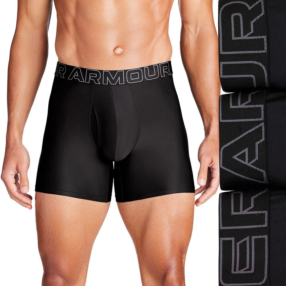 

Набор из трех мужских трусов-боксеров Under Armour Performance Tech 6, черный