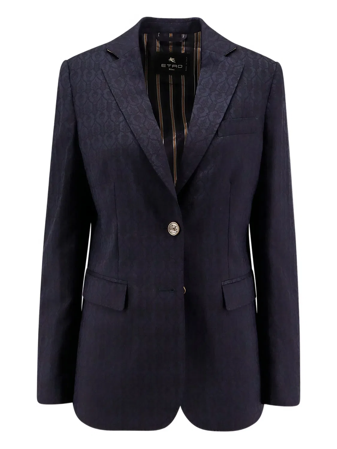 Блейзер с узором в пейсли ETRO, голубой