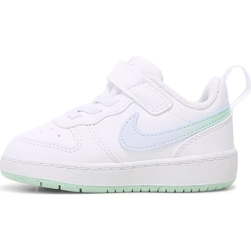 Детские кроссовки Kids' court borough low recraft для малышей Nike, White/Mint/Blue — фото 3